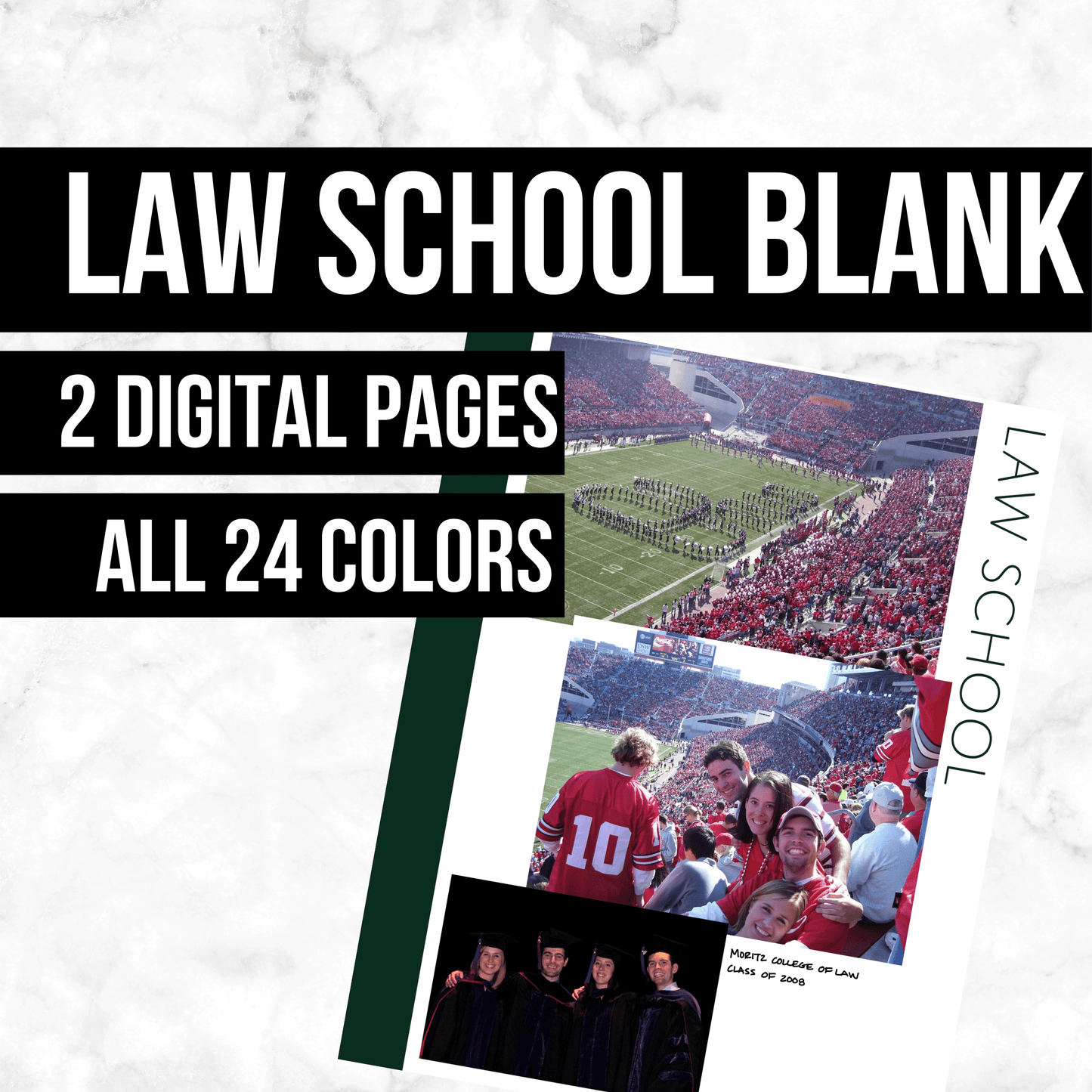 Law School Blank: Printable Genealogy Page (Digital Download)