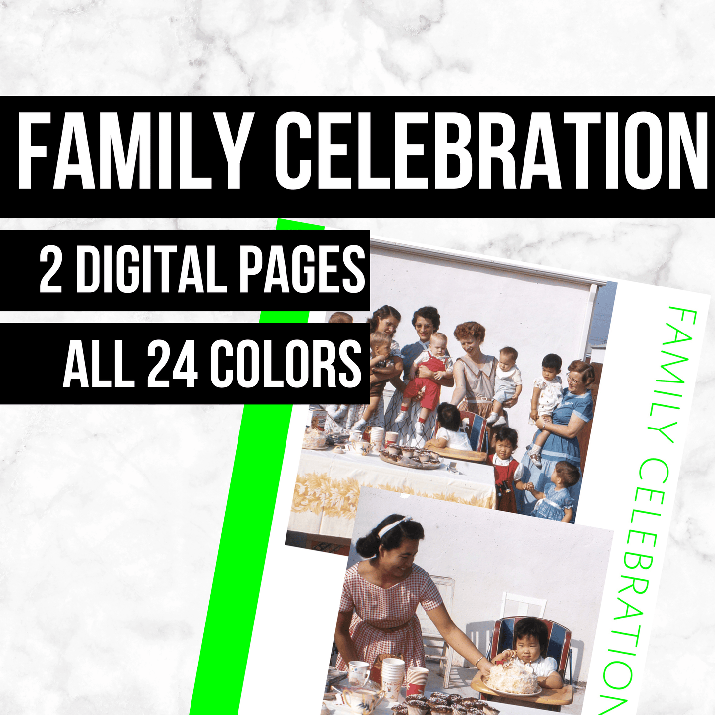 Family Celebration: Printable Genealogy Form (Digital Download)