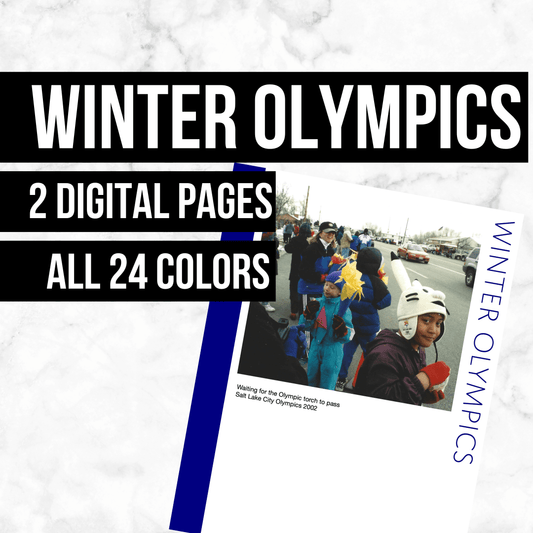 Winter Olympics: Printable Genealogy Form (Digital Download)