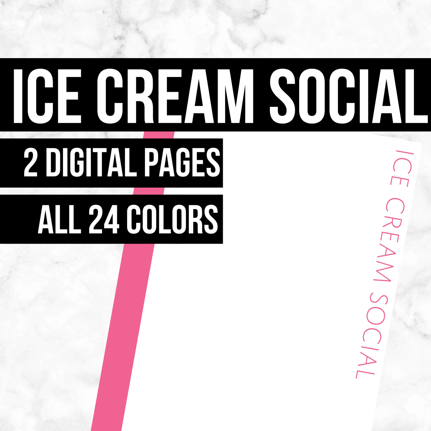 Ice Cream Social: Printable Genealogy Forms (Digital Download)