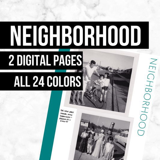 Neighborhood Page: Printable Genealogy Form (Digital Download)