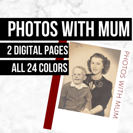 Photos with Mum: Printable Genealogy Form (Digital Download)