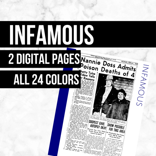 Infamous Page: Printable Genealogy Form (Digital Download)