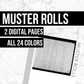Muster Rolls: Printable Genealogy Form (Digital Download)