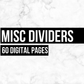 60 Miscellaneous Dividers (Digital Download)