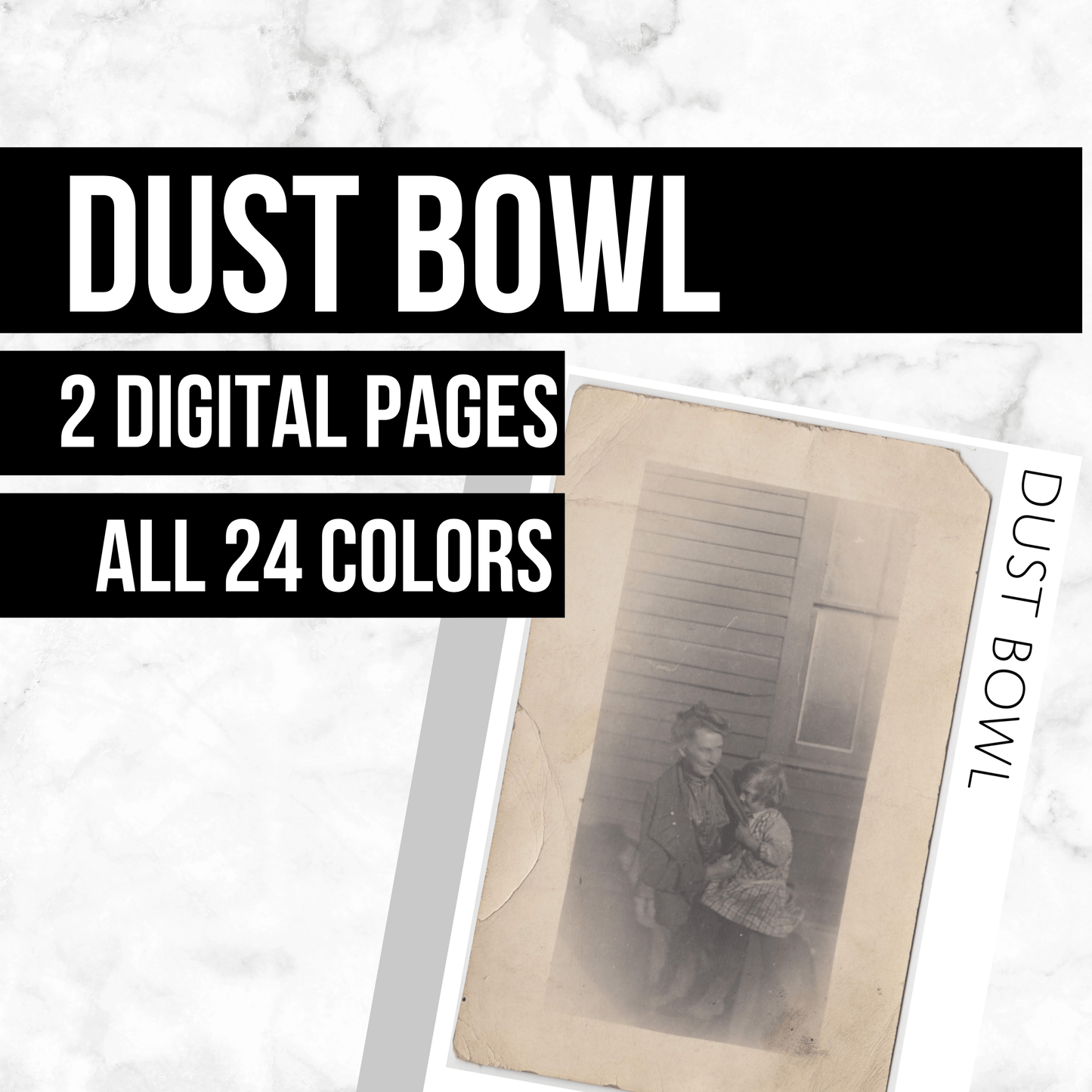 Dust Bowl: Printable Genealogy Form (Digital Download)