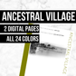 Ancestral Village: Printable Genealogy Form (Digital Download)