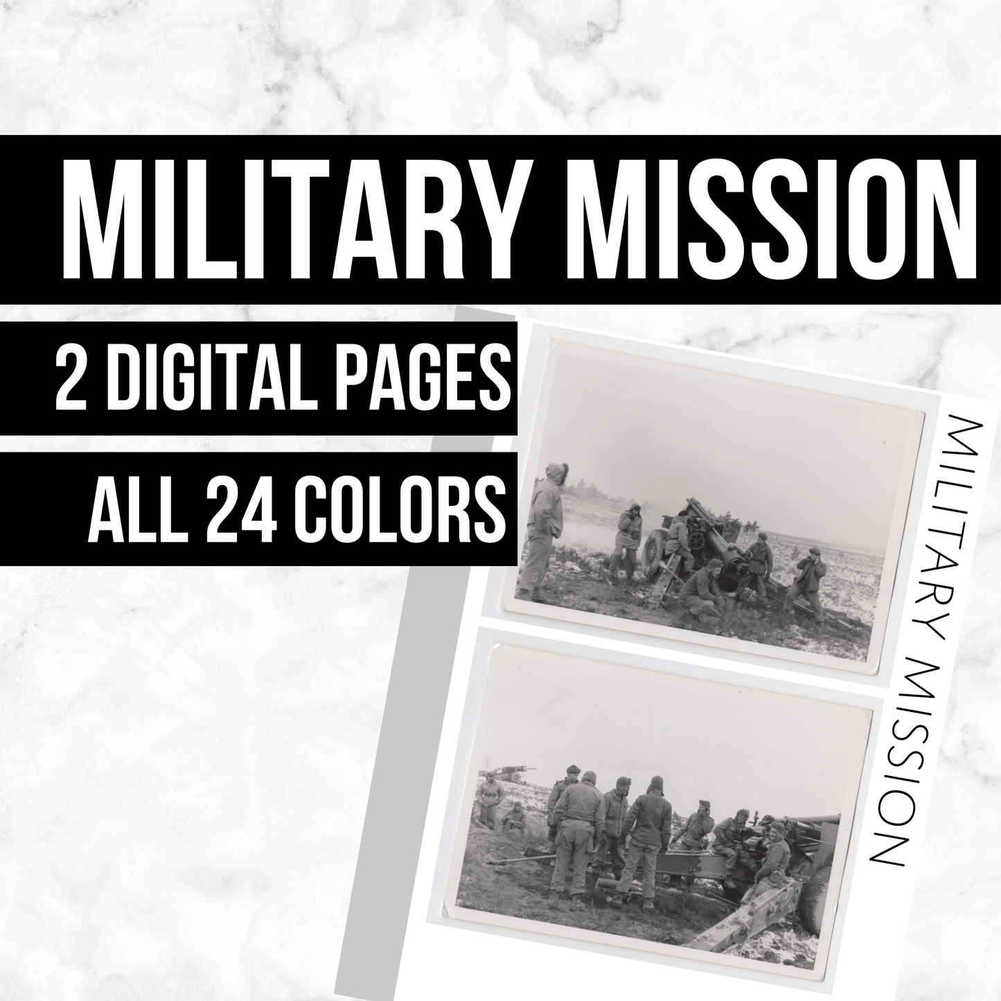 Military Mission: Printable Genealogy Form (Digital Download)