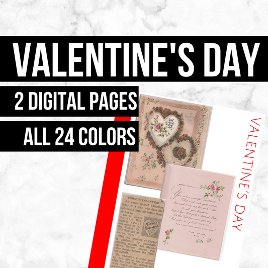 Valentine's Day: Printable Genealogy Form (Digital Download)