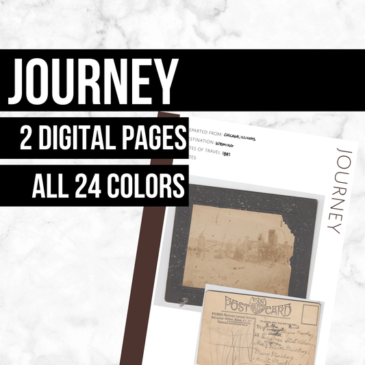 Journey: Printable Genealogy Form (Digital Download)