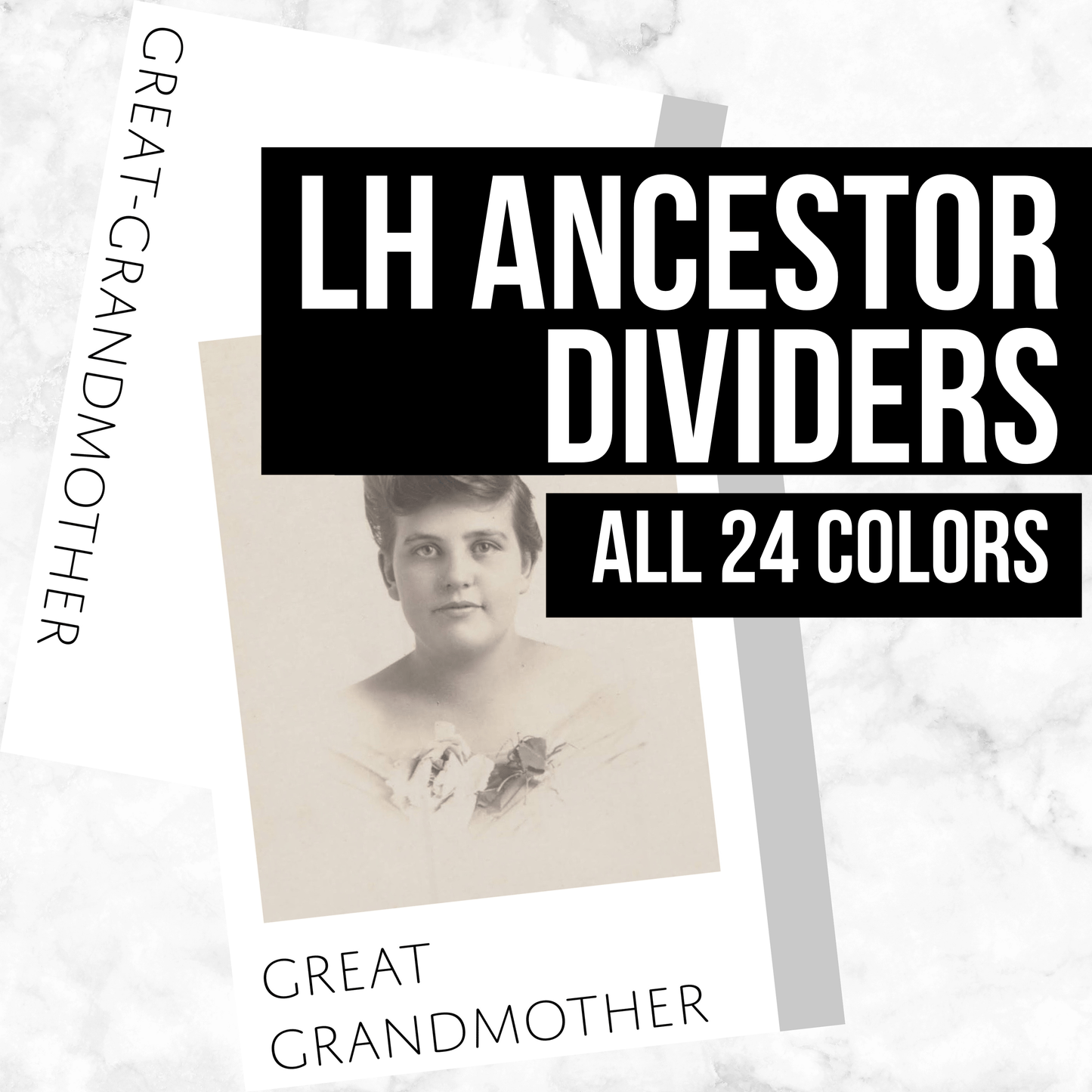 Left-Hand Ancestor Dividers: Printable Genealogy Forms (Digital Download)