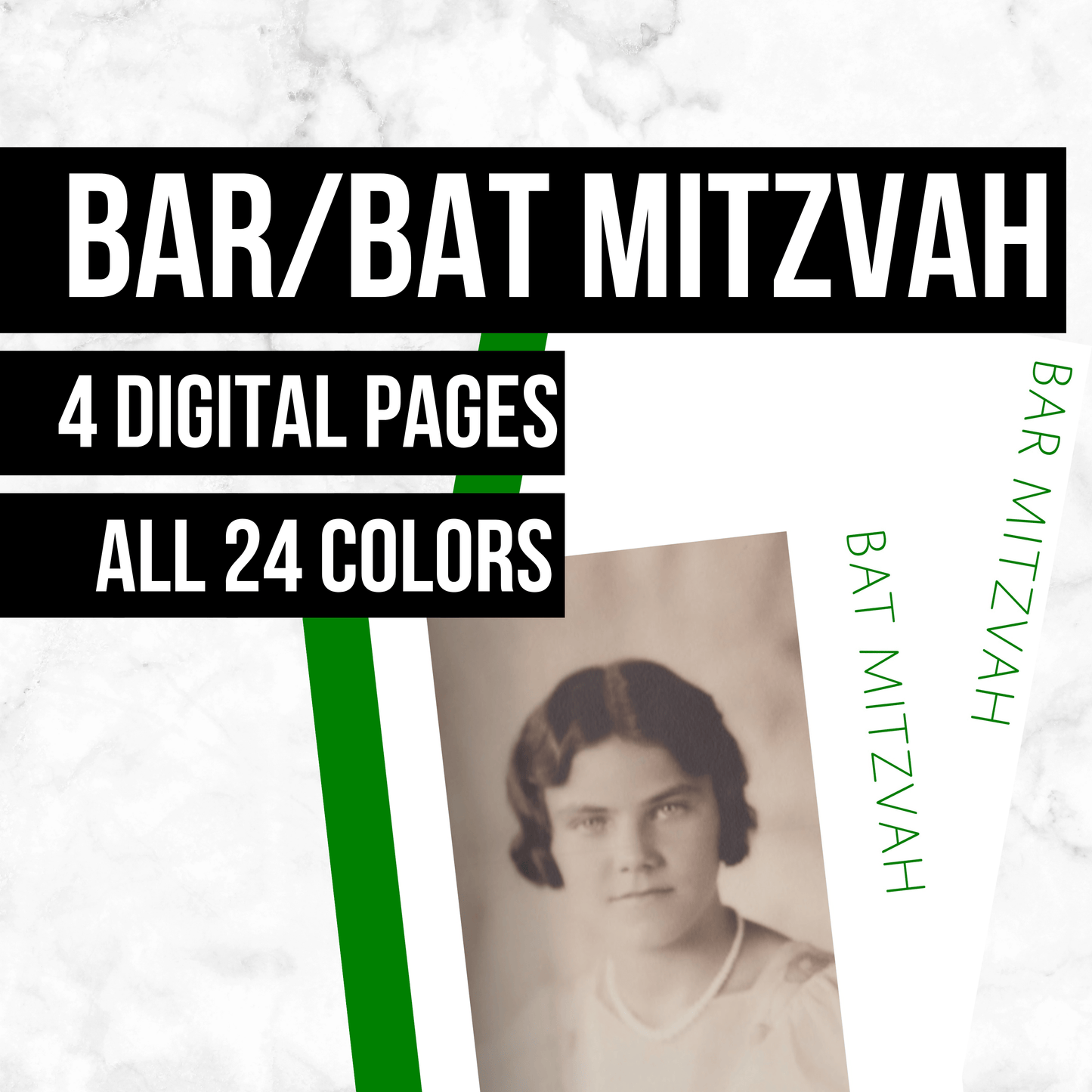 Bar Mitzvah and Bat Mitzvah: Printable Genealogy Forms (Digital Download)