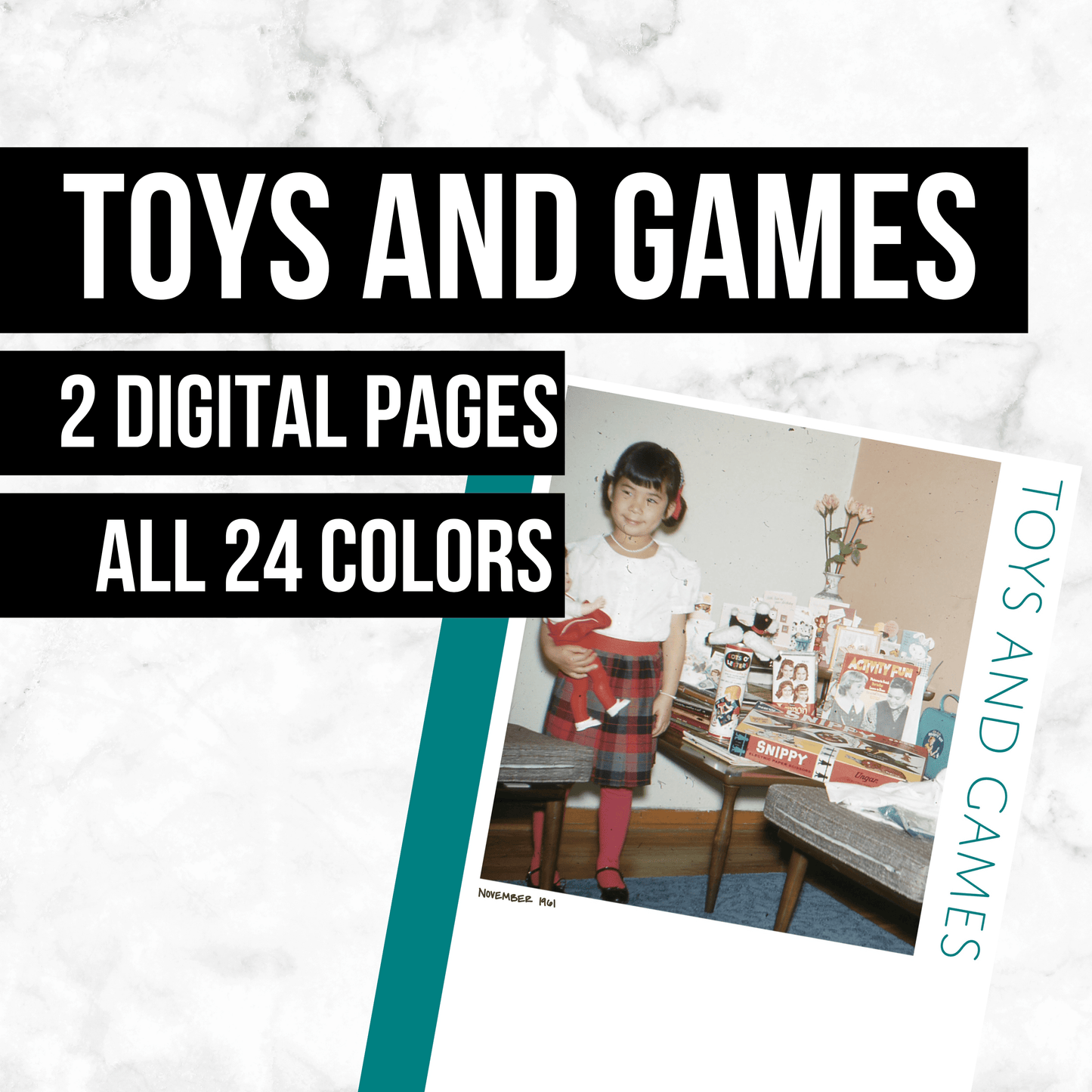 Toys and Games: Printable Genealogy Form (Digital Download)
