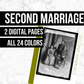 Second Marriage: Printable Genealogy Form (Digital Download)
