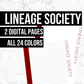Lineage Society: Printable Genealogy Forms (Digital Download)