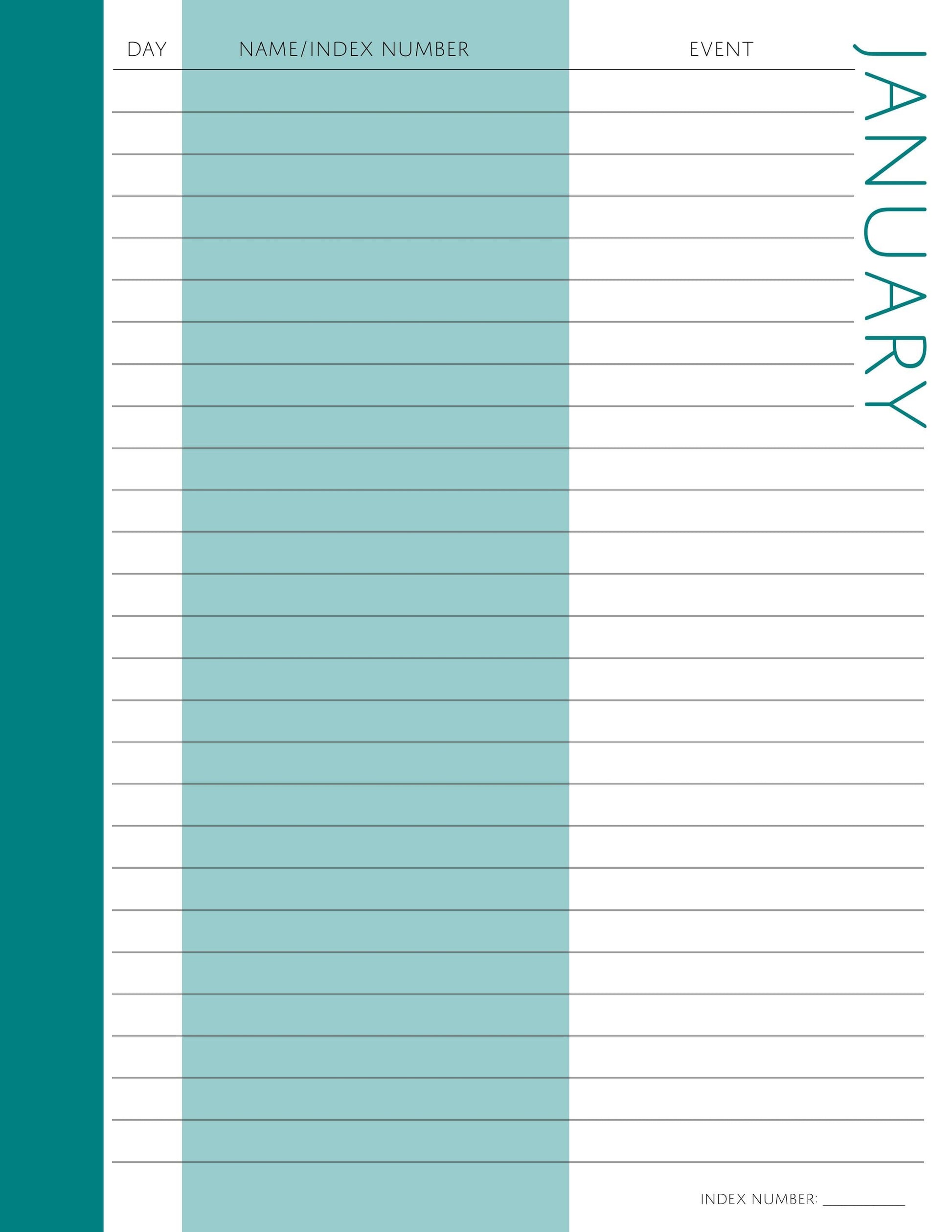 eventsmonth: printable genealogy forms (digital download