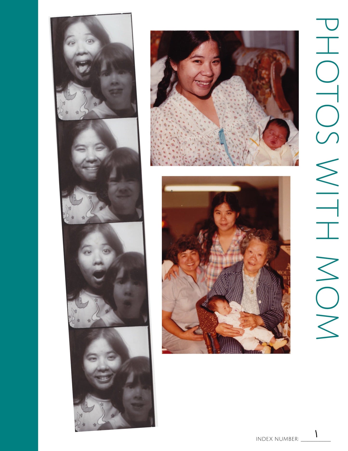Photos with Mom: Printable Genealogy Form (Digital Download)