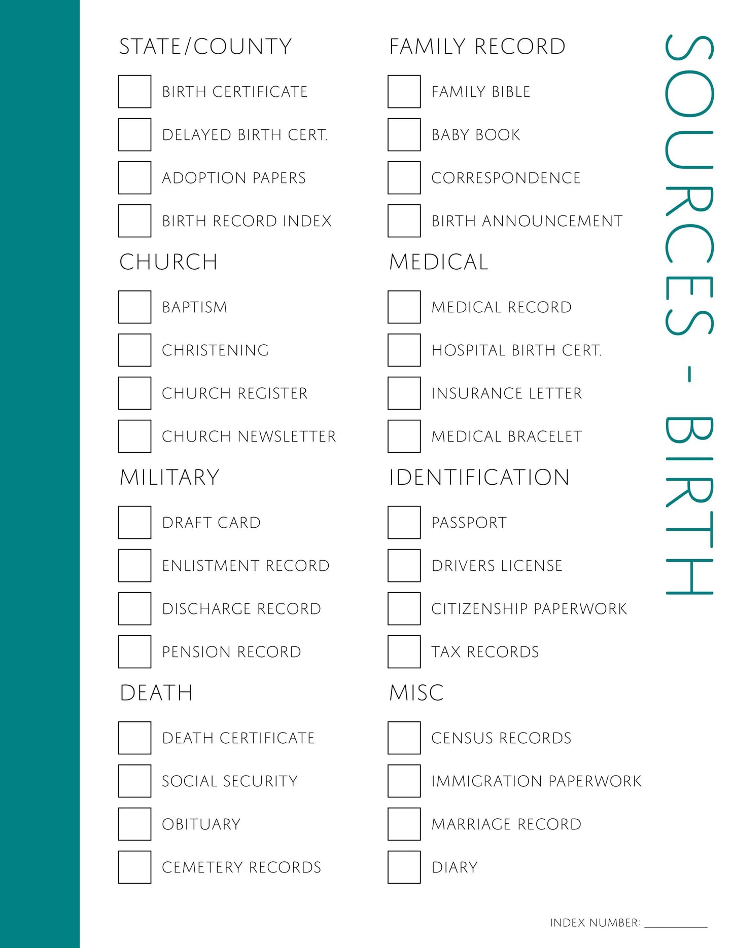 Birth Sources Checklist: Printable Genealogy Form (Digital Download) – Family Tree Notebooks birth-sources-checklist-printable-genealogy-form-digital-download-family-tree-notebooks