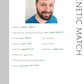 Genetic Match: Printable Genealogy Form (Digital Download)