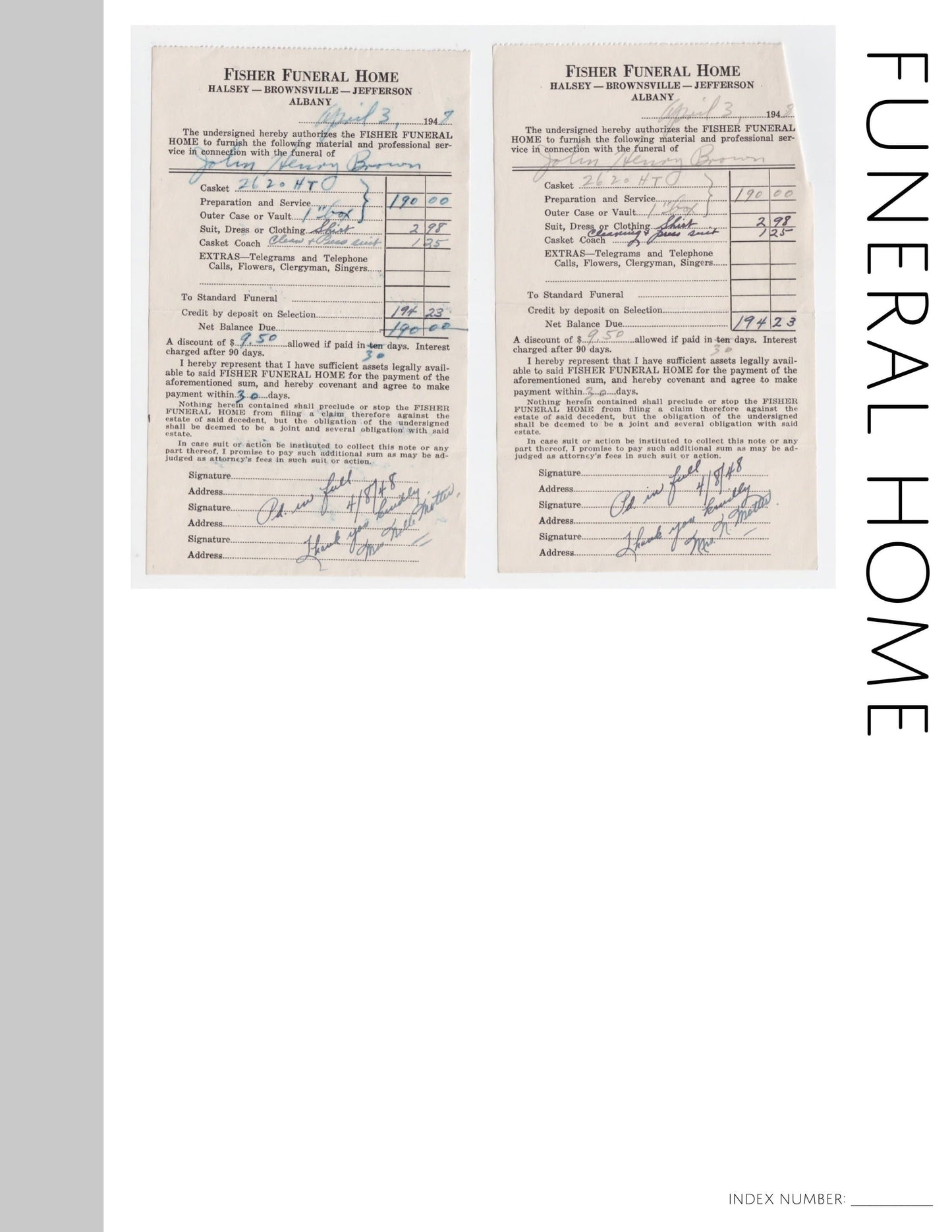 Funeral Home: Printable Genealogy Form (Digital Download)
