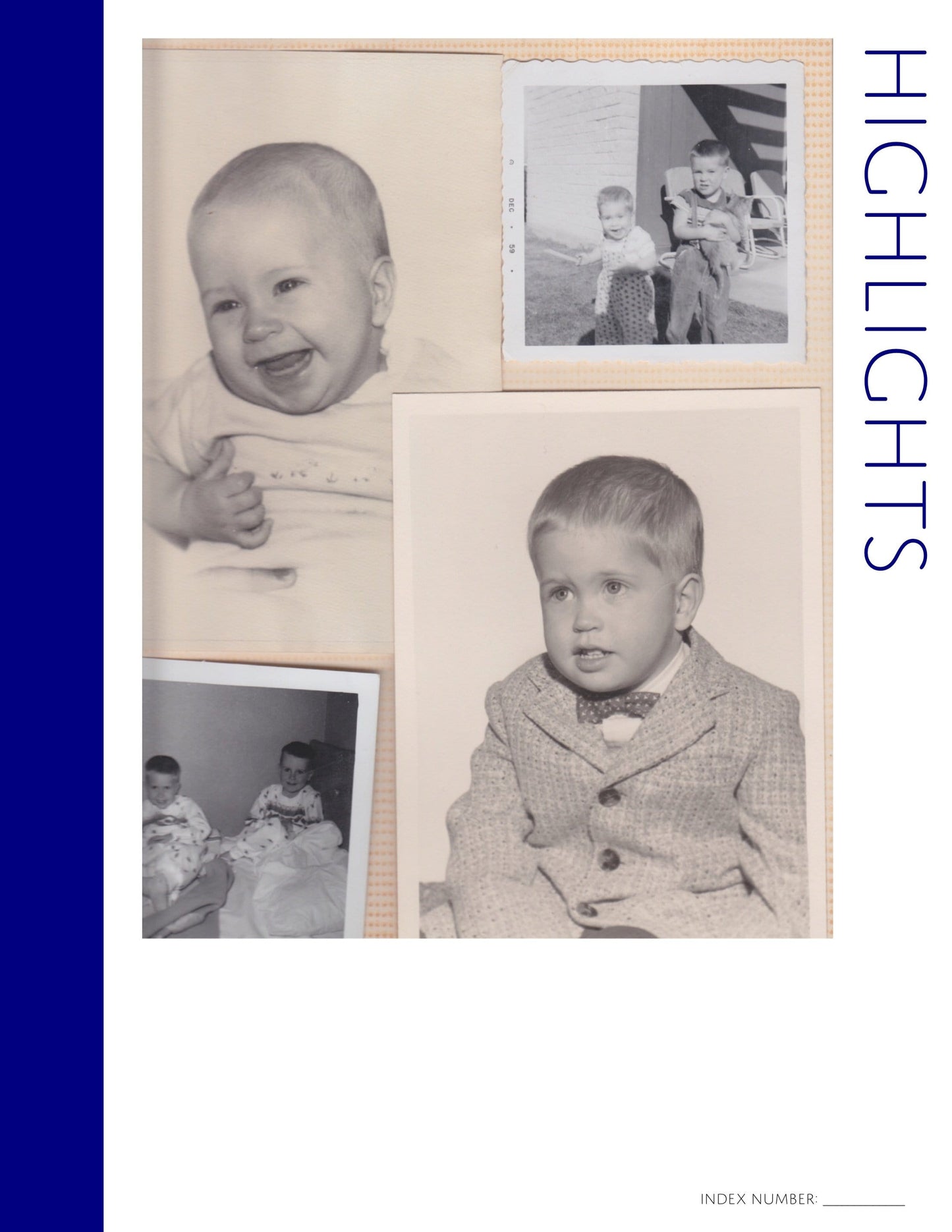 Highlights Page: Printable Genealogy Form (Digital Download)