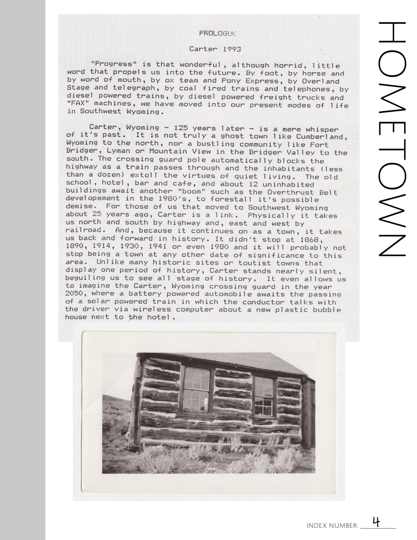 Hometown: Printable Genealogy Page (Digital Download)