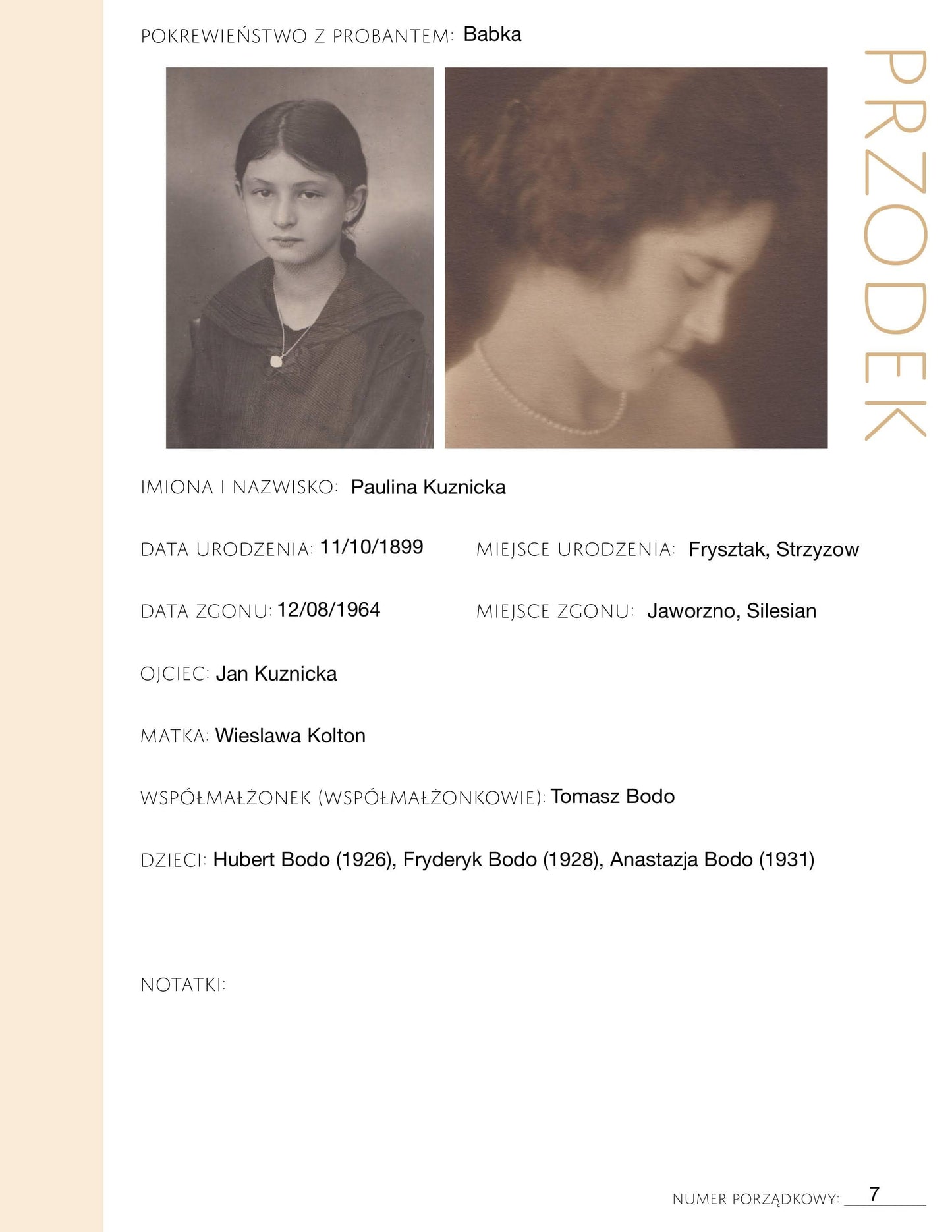 Deluxe Genealogy Pages in Polish /// 200-Page Family History Bundle - Antique White (Digital Download)