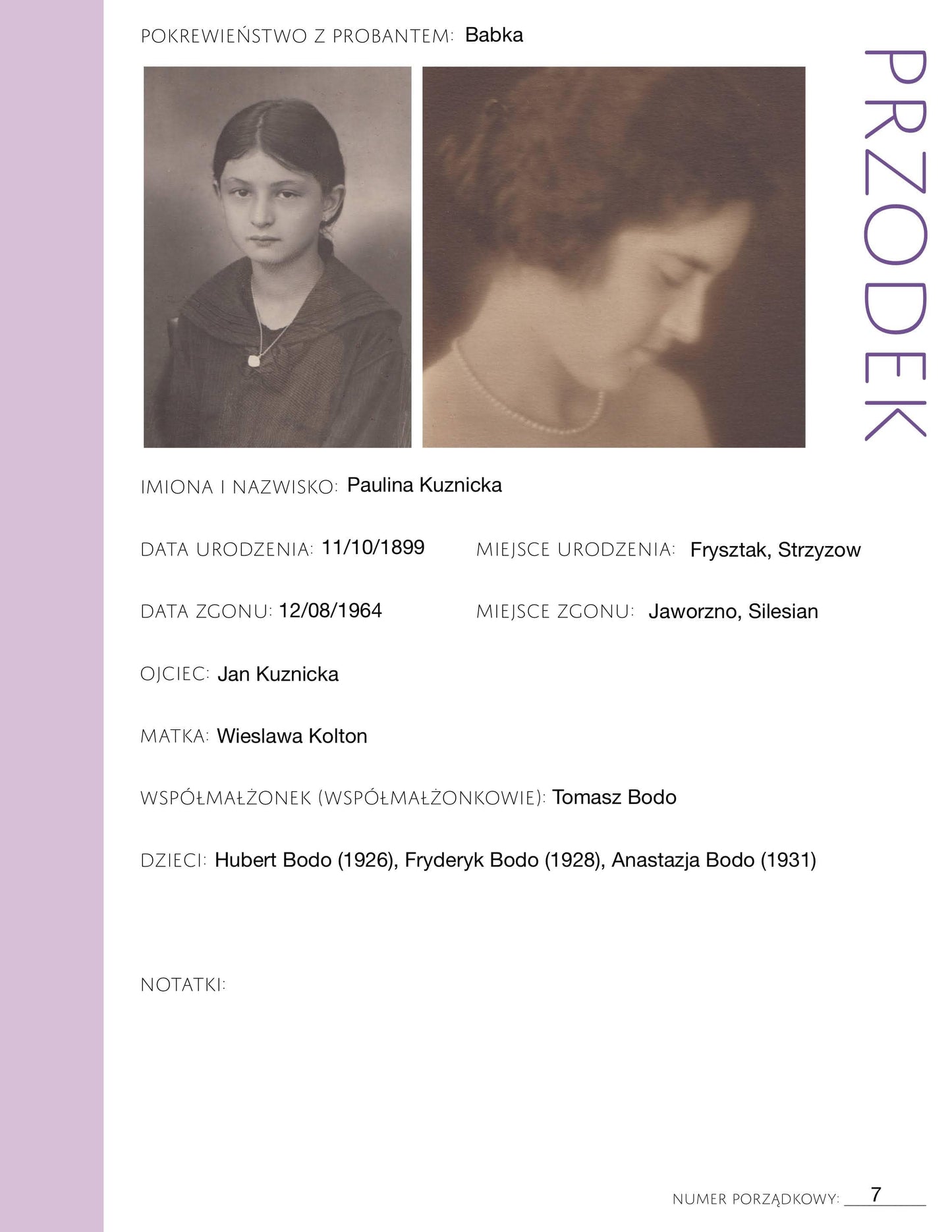 Deluxe Genealogy Pages in Polish /// 200-Page Family History Bundle - Thistle (Digital Download)