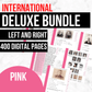 International Deluxe Page Family History Bundle - Pink (Digital Download) - Family Tree Notebooks