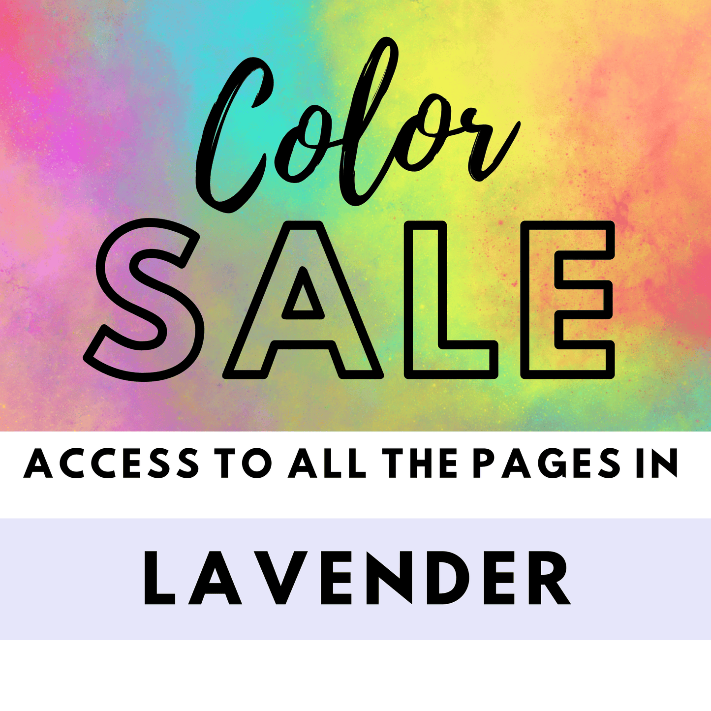 Color Sale: All the Lavender Pages