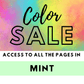 Color Sale: All the Mint Pages