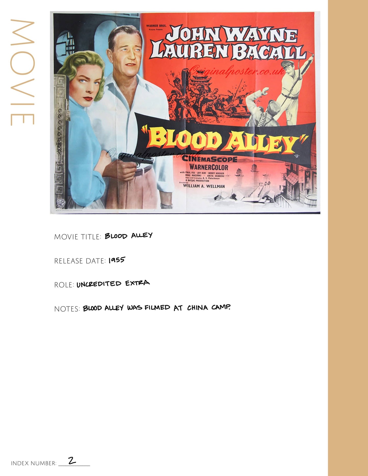 Movie Pages: Printable Genealogy Forms (Digital Download)