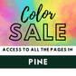 Color Sale: All the Pine Pages
