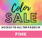 Color Sale: All the Pink Pages