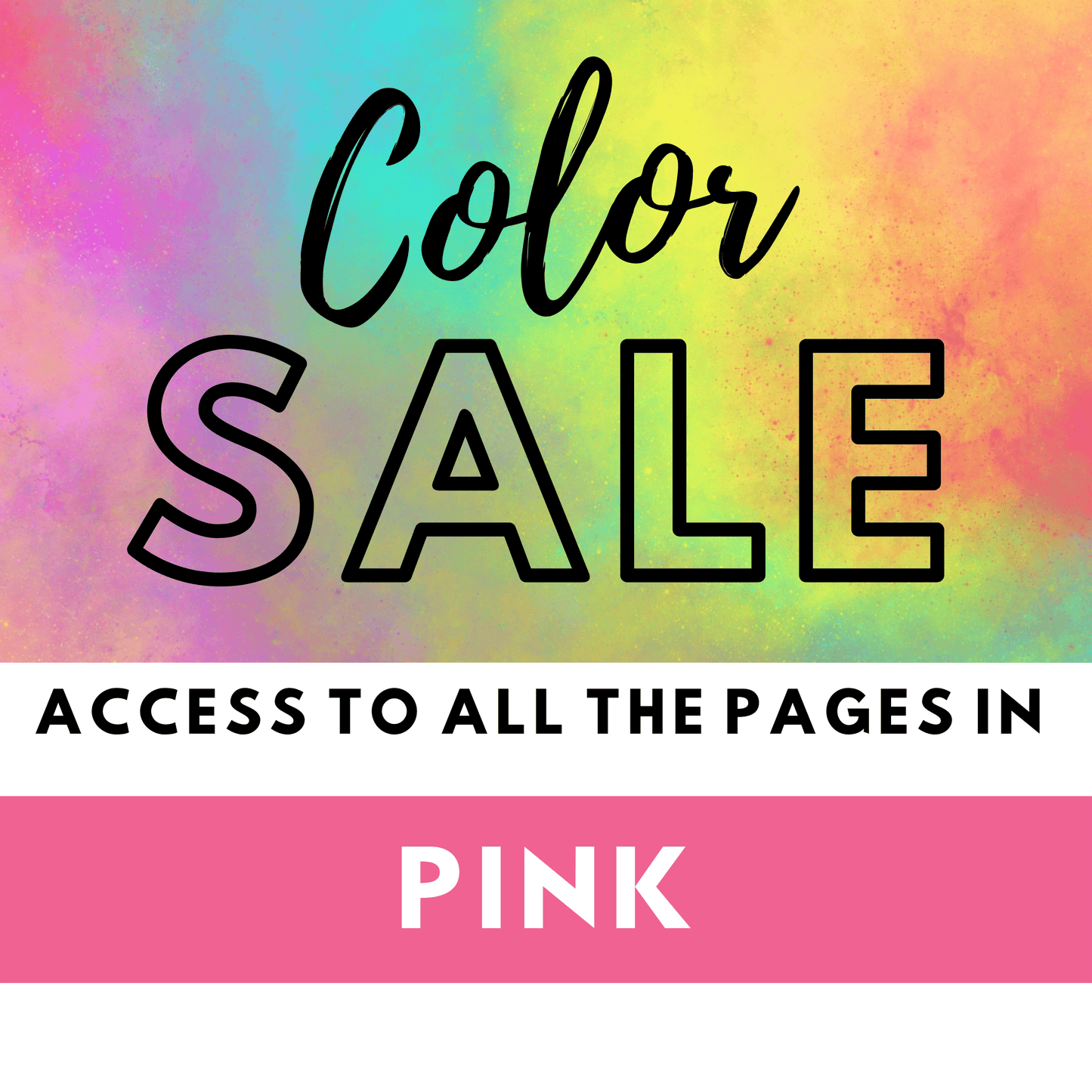 Color Sale: All the Pink Pages