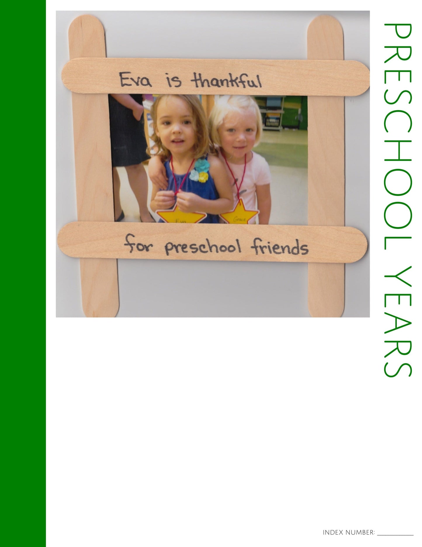 Preschool Years: Printable Genealogy Form (Digital Download)