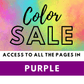 Color Sale: All the Purple Pages