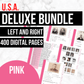 USA Deluxe Family History Bundle - Pink (Digital Download)
