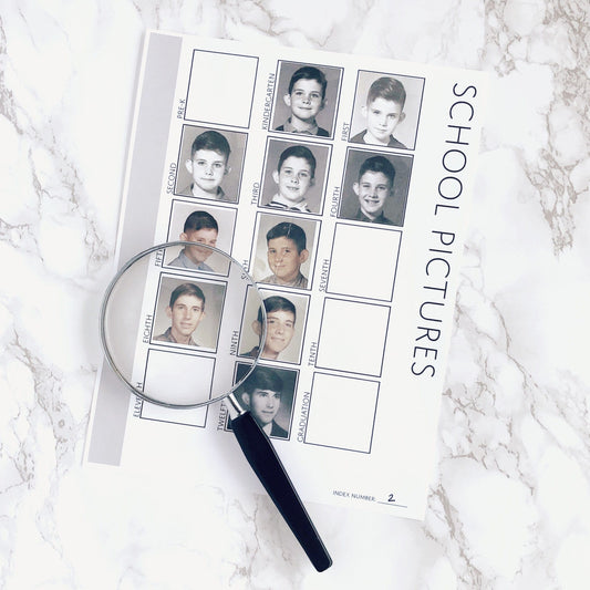 School Pictures: Printable Family History Form for Genealogy (Digital Download)